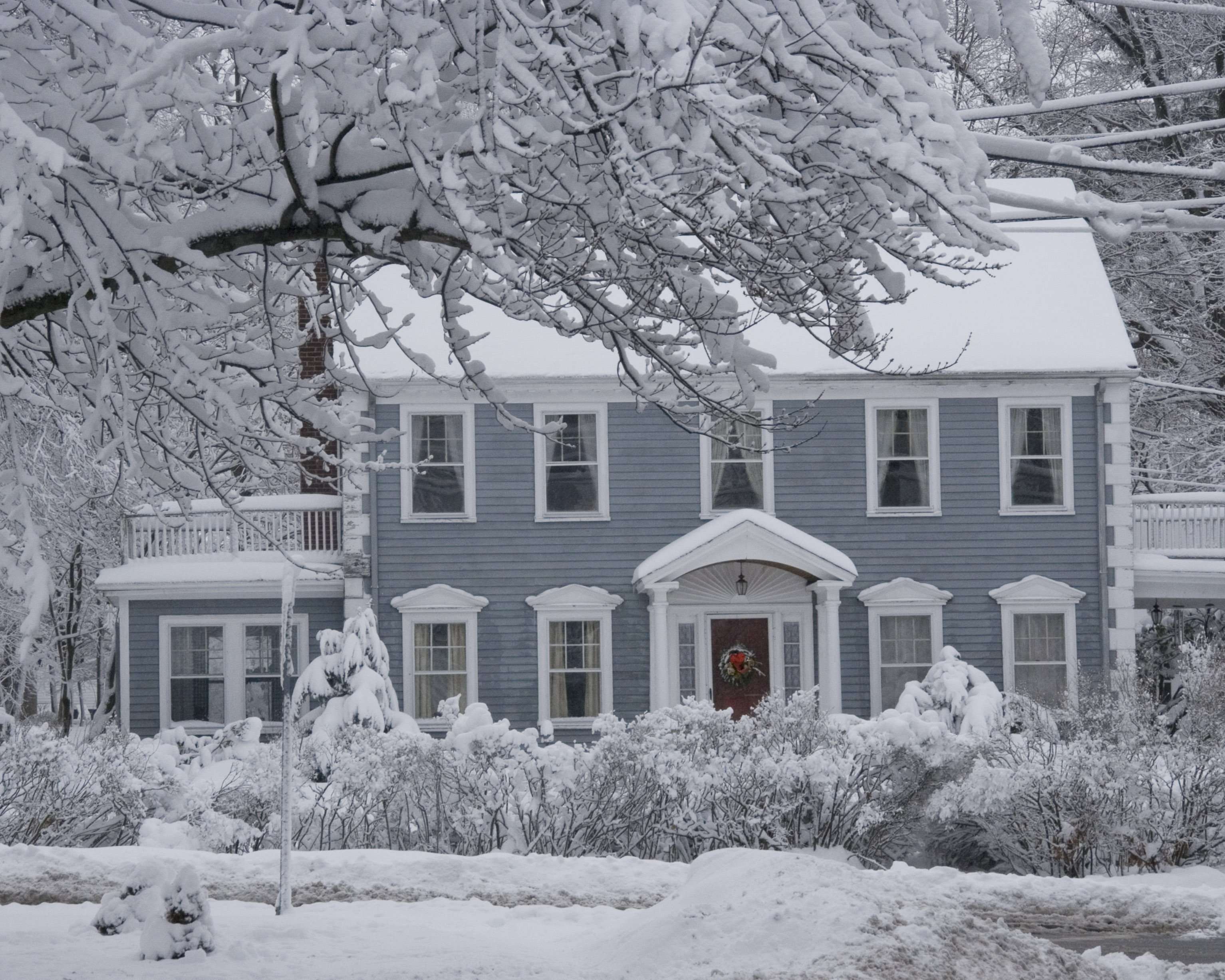 House in the snow