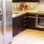 Bamboo flooring In Modern Kitchen