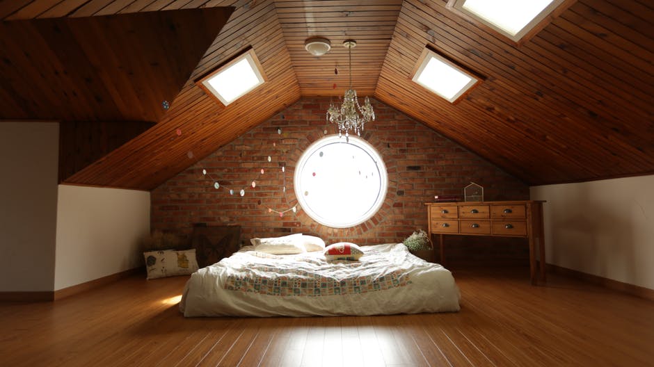 Bamboo Flooring in Attic