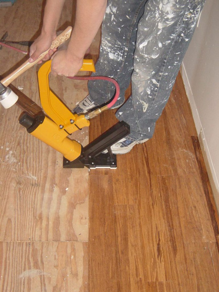 NailDownInstallationBambooFlooring