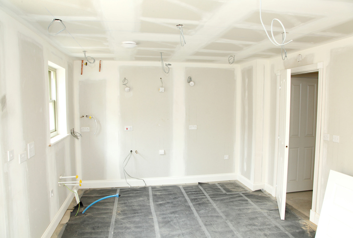 Subfloor in kitchen