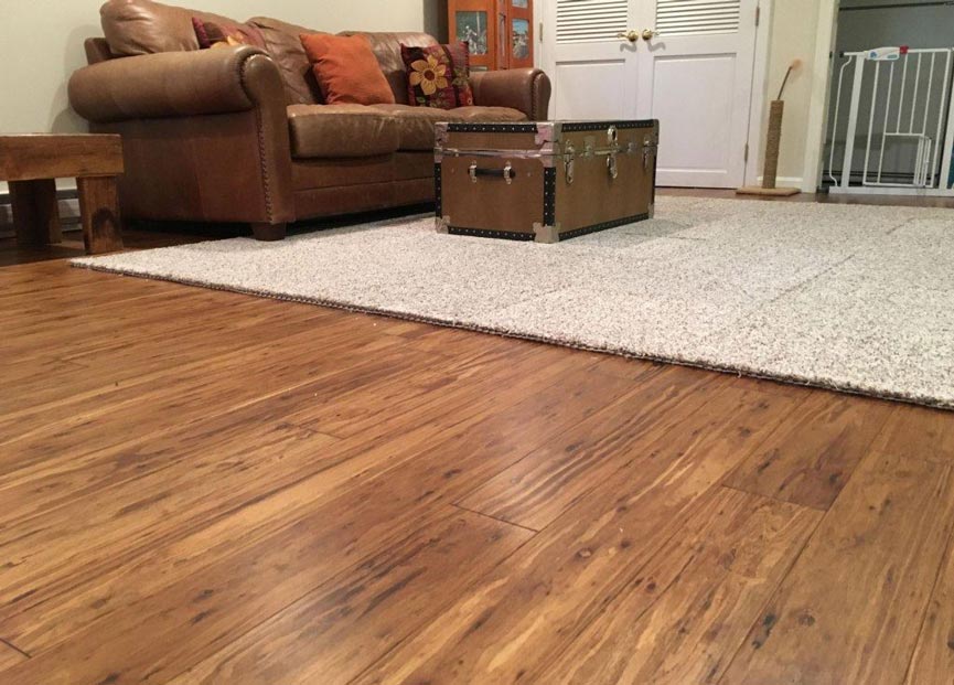 Eucalyptus flooring installation