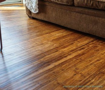 Carbonized Antiqued Solid Strand Bamboo Floor