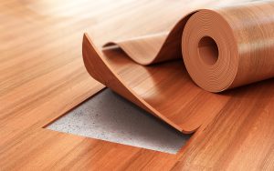 linoleum plank curling and peeling