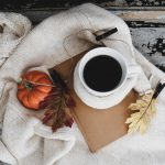 autumn decor tea cup mini pumpkin shawl