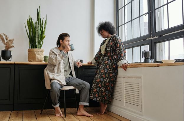 Couple on Heated Floor