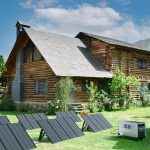 Solar panels like these can help make off-the-grid living a reality.