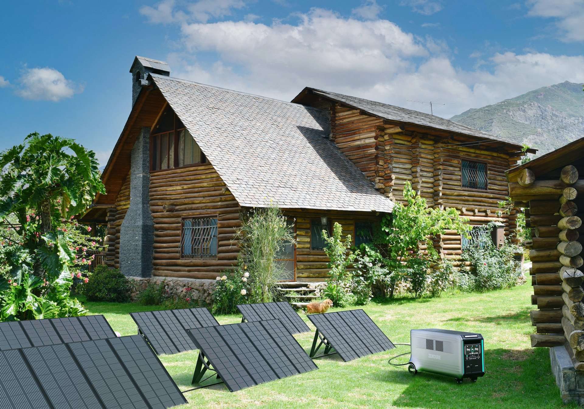 Solar panels like these can help make off-the-grid living a reality.