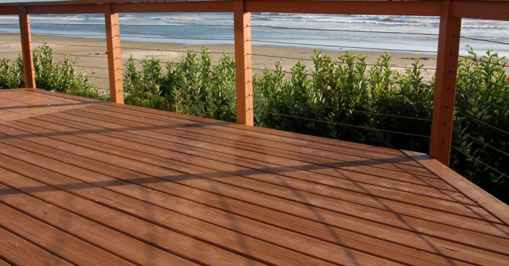 gorgeous bamboo deck for an eco friendly home 