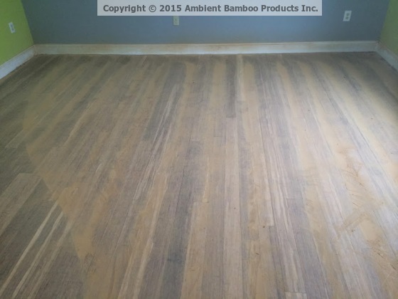 The appearance of a sanded floor