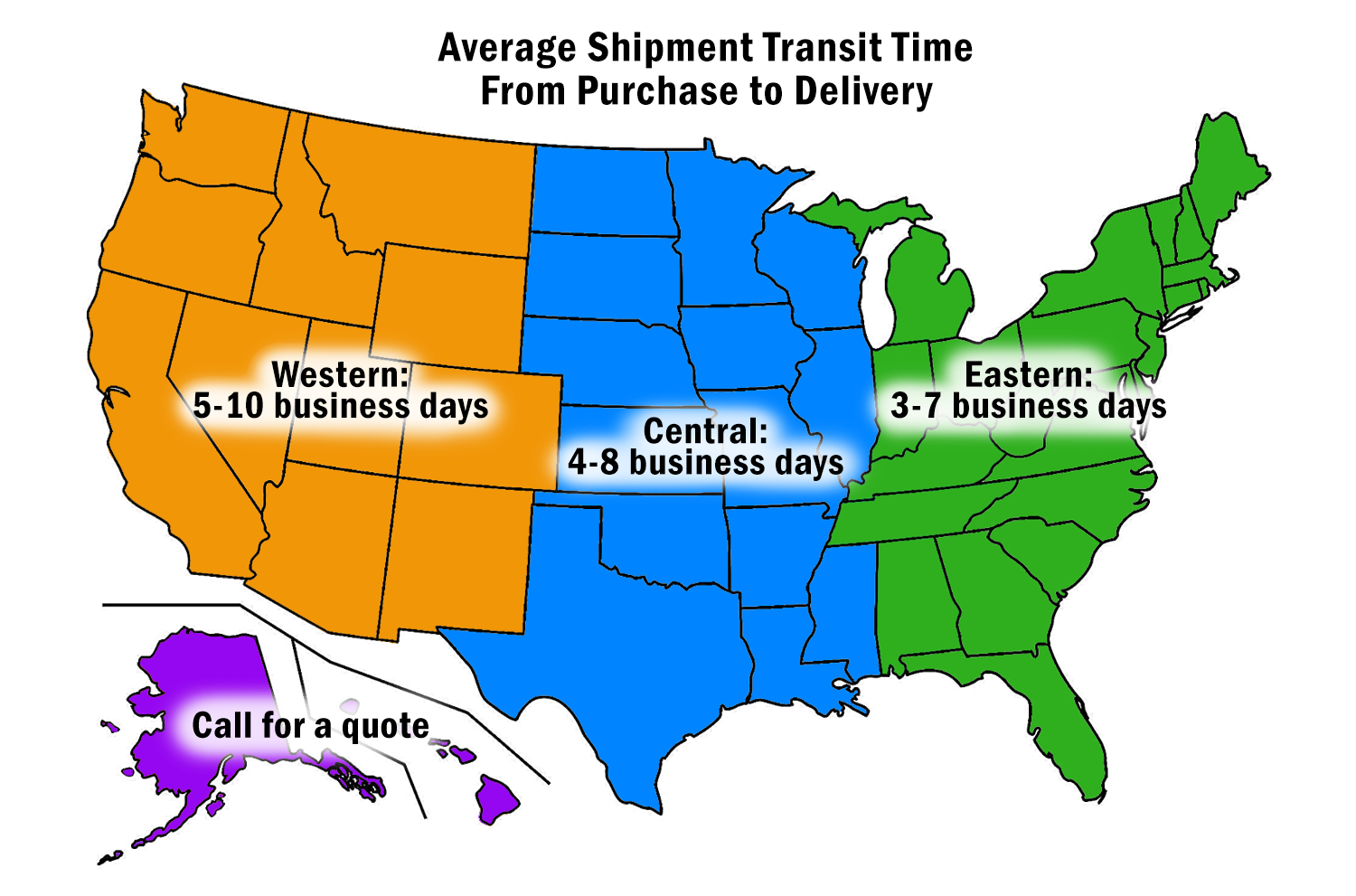 Estimated Shipping Transit Times