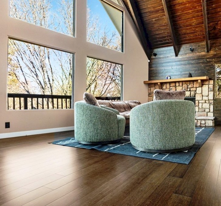 Super hard Chesapeake bamboo flooring in living room