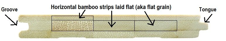 Solid Natural Horizontal Bamboo Flooring Type