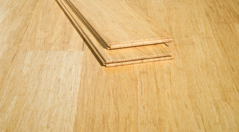 Natural Wide Plank Solid Strand Bamboo Floor