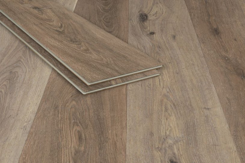 Ambient Light Brown Classic Barnwood SPC Luxury Vinyl Plank Flooring - Waterproof Rigid Core LVP