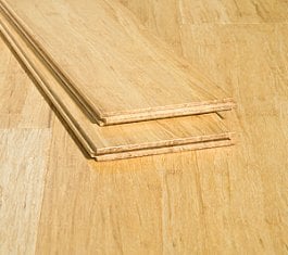 Natural Wide Plank Strand Bamboo Premium Quality Glue Down Floor559