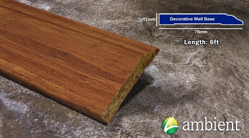 Carbonized Strand Bamboo Decorative Baseboard