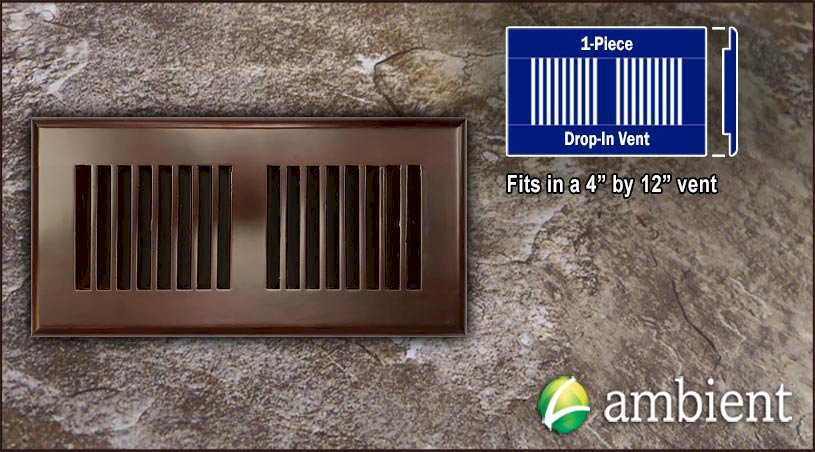 Espresso Drop In 4x12 Bamboo Vent Grill