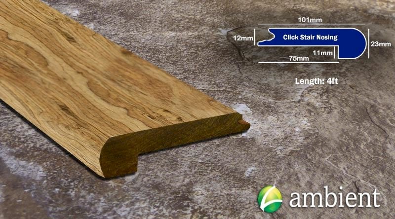 Tupelo Honey Eucalyptus Click Lock Stair Nose