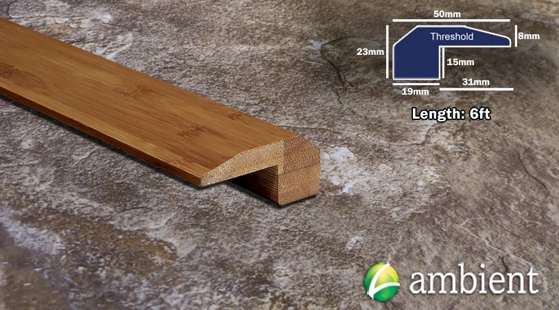 Carbonized Horizontal Bamboo Threshold