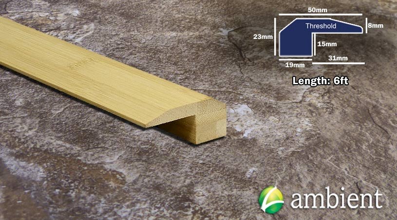 Natural Horizontal Bamboo Threshold