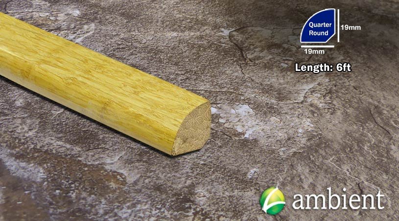 Natural Strand 3/4 thick Bamboo Quarter Round