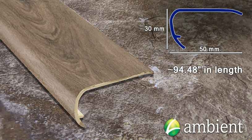 Classic Barnwood PVC Stair Nose