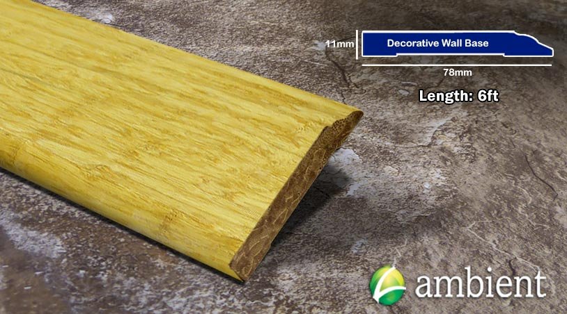 Natural Strand Bamboo Decorative Baseboard