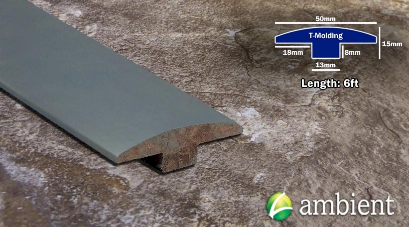 Chrome Dark Bamboo T- Molding