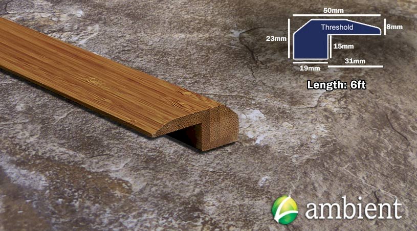 Carbonized Vertical Bamboo Threshold