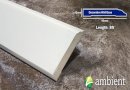 Primed White Poplar Decorative Baseboard 12mm