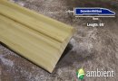 Natural Vertical 1/2 in thick Decorative Bamboo Baseboard