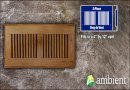 Carbonized Antiqued Drop In 4x12 Bamboo Vent Grill
