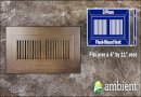 Mesa Antiqued Flush Mount 4x11 Bamboo Vent Grill