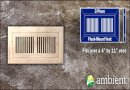 Tahoe Distressed Flush Mount 4x11 Bamboo Vent Grill