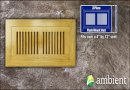 Natural Strand Flush Mount 4x12 Strand Bamboo Vent Grill