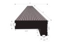 Mojave Dusk Decking Stair Nose 12 ft
