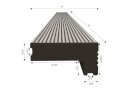 Tacoma Mist Decking Stair Nose 12 ft