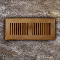 Drop In Bamboo Vent Cover4x11 Carbonized Antiqued T