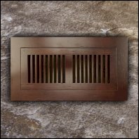 Register Vent Flush Mount Bamboo4x10 Amber Distressed T