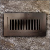 Register Vent Flush Mount Bamboo4x10 Cocoa Distressed T
