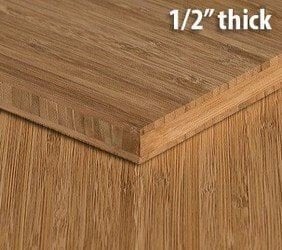 Carbonized Vertical Edge Grain Unfinished Bamboo Plywood Sheet Thumb1 2 Inch