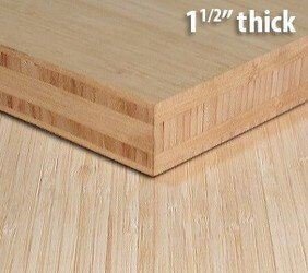 Natural Vertical Unfinished Bamboo Plywood Hardwood Sheet Thumb1 1 2 Inch