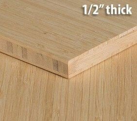 Natural Vertical Unfinished Bamboo Plywood Hardwood Sheet Thumb1 2 Inch