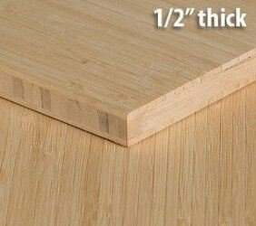 Natural Vertical Unfinished Bamboo Plywood Hardwood Sheet Thumb1 2 Inch