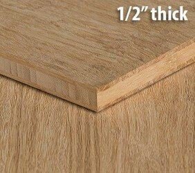 Stranded Natural Unfinished Bamboo Hardwood Plywood Sheet Thumb1 2 Inch