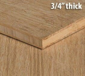 Stranded Natural Unfinished Bamboo Hardwood Plywood Sheet Thumb3 4 Inch