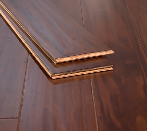 Cafe Brown Handscraped Premium Tongue Groove Eucalyptus Floors91