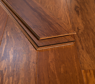 Carbonized Floating Click Strand Bamboo Floor639