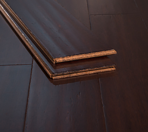 Coffee Handscraped Wide Plank Nail Down Premium Quality Hardwood Floor42